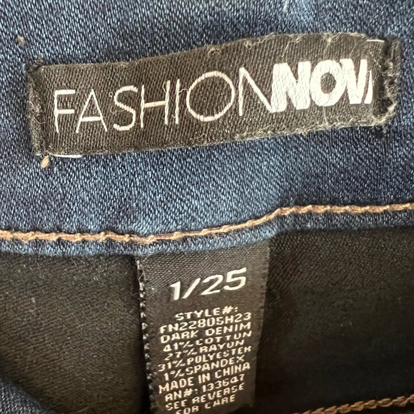 High Waisted Skinny Jeans Blue + Washed Black Stretch Size 1 - Picture 3 of 7